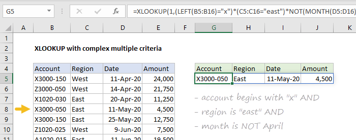 How to use the Excel XLOOKUP function Exceljet